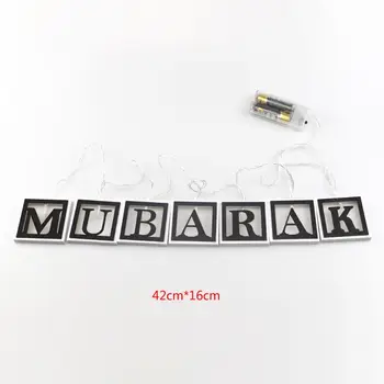 LED Styginių Šviesos Mubarakas Apdailos Ramadanas Lempos Kabo Pakabukas Laimingas Eid Islamas