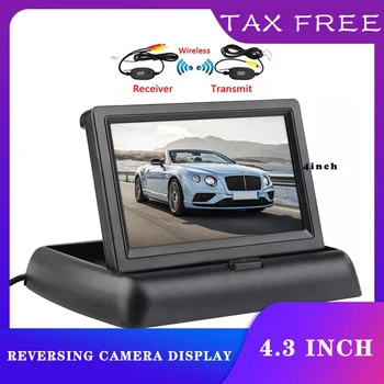 4.3 colių Automobilinis Monitorius TFT LCD Automobilio Galinio vaizdo Ekranas Parkavimo Sistema, galinio vaizdo Atsarginės Atbuline Kamera Paramos DVD led 12v