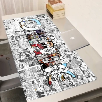 Anime One Piece Pelės Mygtukai Žaidimų Priedai PC Gamer Kompiuteris Didelės 900x400 Klaviatūros Stalas Kilimėlis Non-Slip Gumos Kilimėlis Nešiojamas kompiuteris