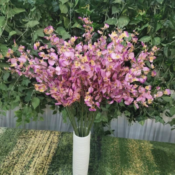 JAROWN Rudens Spalvų Šokių Orchidėja, Vestuvių Dekoravimas Šilko Netikrą Gėlių Drugelis Oncidium Gėlių kompozicijų Namų Puošybai