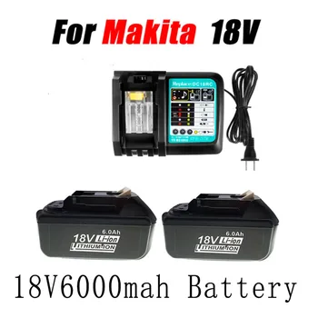 Už Makita 18V6Ah-Įkraunama Ličio Baterija BL 1830, 1840, 1850, 18650B, LXT400 2