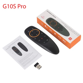 G10 G10S Pro Balso Nuotolinio Valdymo 2.4 G Bevielio Oro Pelės Giroskopas IR Mokymosi Android tv box HK1 H96 Max X96 mini