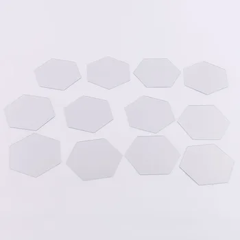 Šiuolaikinės 12pcs 3D Veidrodis Geometrinis Šešiakampis Namų Akrilo Siena Lipdukas Dekoras Meno šešiakampis veidrodis 321