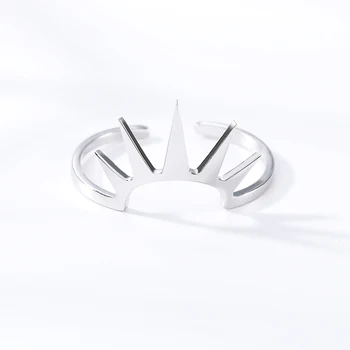 Minimalus Trikampis Žiedai Moterims Mielas Papuošalai iš Nerūdijančio Plieno Tuščiaviduriai Saulės Vestuvinį Žiedą Bridesmaid, Dovanos 2021 Anillos Mujer bff