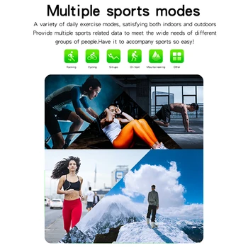 D06 Didelis Colių Full Touch HD Ekranas, Smart Žiūrėti Sport Tracker 