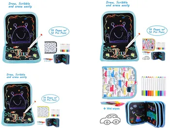 Nešiojamų Vaikas Doodle Lentos Pakartotinos Apliejimo Vaikų Piešimo Knygos Rašymo Lenta Rašinėti Lentos Dvipusis Žaislų, Piešimo