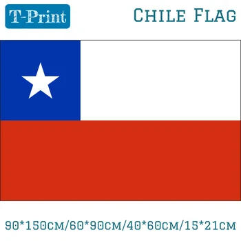 3x5 Metrų Reklama 90*150cm 60*90cm 40*60cm Čilės Nacionalinės Vėliavos, Lauko