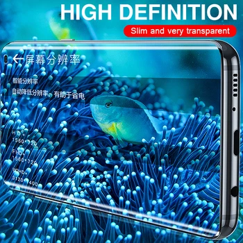 2 in 1 Hidrogelio Kino Screen Protector For Samsung Galaxy A51 A71 A50 A70 A50S A40 A30 A30S A20 A10 Fotoaparato Objektyvas Ne Stiklo