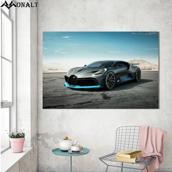 Drobė, Tapyba už Kambarį Juoda Bugatti automobilių Sporto plakatas ir Spausdina Paprasta modernios Sienos Meno Kraštovaizdžio Dekoratyviniai Paveikslai