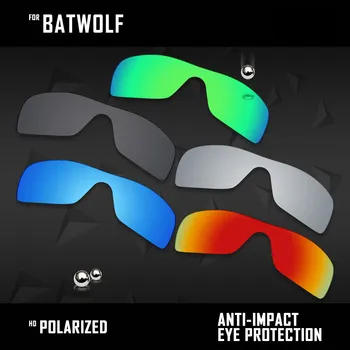 OOWLIT 5 vnt, Poliarizuota Akiniai Pakeitimas Objektyvai už Oakley Batwolf OO9101-Black & Silver & Ice Blue & Fire Red & Green