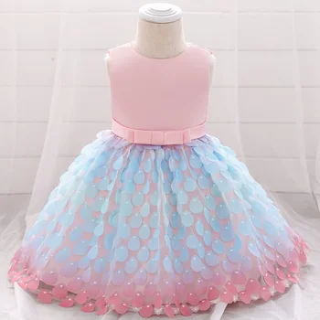 Naujagimio gimtadienio Skalbimo suknelė Mergaitėms, kūdikiams, Baby Girl kostiumas Žuvų Mergaičių drabužius vasarą, princess tutu suknelė