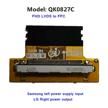 QK0827A/B/C/D 51P FHD LVDS FPC FFC LCD LED TCON Signalo perdavimo valdybos adapterio plokštė 