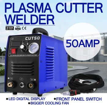 VEVOR Plasma Cutter 50A 110V Stick, Tig Suvirintojas CUT50 Keitiklis, Skaitmeninis Suvirinimo Mašinos (50A Plasma Cutter)