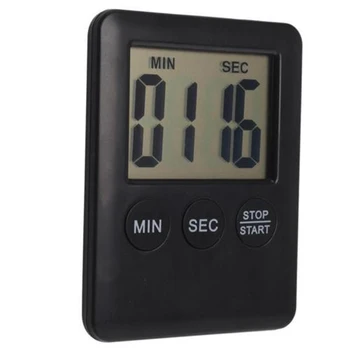 Chronometras Mini Virtuvė, Vonios kambarys Plonas LCD Skaitmeninis Laikmatis Laikrodis Priminimas, Su Magnetu virtuvės laikmatis temporiza