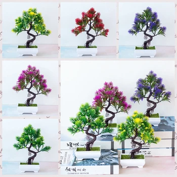 2021 Dirbtiniai Augalai Pušies Bonsai Nedidelis Medis Vazoniniams Augalams Netikrą Vazoninių Gėlių Ornamentais Namų Apdailos Viešbučio Sodas Dekoras
