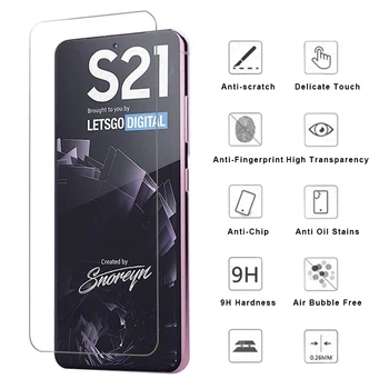 2in1 Grūdintas Stiklas Samsung Galaxy S20 S21 Ultra 5G Screen Protector, Objektyvas Apsauginė Plėvelė Samsung S20 S21 Plius S20 FE