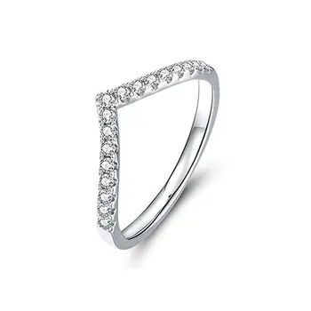 Moissanite deimantų žiedai moterims gypsophila vestuvinių žiedų porų, 925 sterlingas sidabro moteris Valentino Dienos dovana JF-40