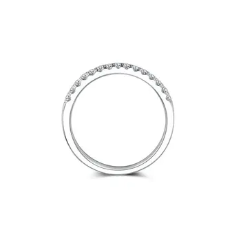 Moissanite deimantų žiedai moterims gypsophila vestuvinių žiedų porų, 925 sterlingas sidabro moteris Valentino Dienos dovana JF-40
