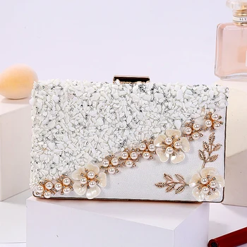 2021 akrilo rankinėje pearl maišelį, elegantiškas vakare sankabos krepšys moterims kratinys pečių maišą diamond nuotaka vestuvių maišą aukso rožinė