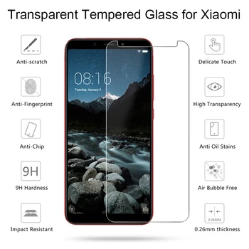 Už Xiaomi Pocophone F1 Skaidrus Apsauginis Stiklas Xiaomi Mi A2 Lite A1 Toughed Ekrano apsaugos Xiaomi 4S 4C 4I 4 3 2
