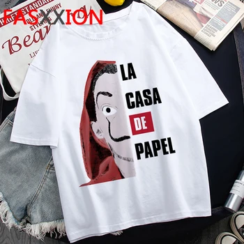 La Casa De Papel Pinigų Heist Namas Popieriaus Bella Ciao t-shirt moterų plius dydis estetinės harajuku kawaii drabužiai plius dydis