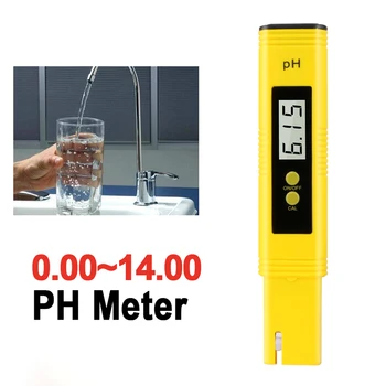 Skaitmeninis PH-Metras 0.01 PH Didelio Tikslumo Vandens Kokybės Testeris su 0-14 Matavimo Diapazonas Baseinas Akvariumo Vandens Stebėti