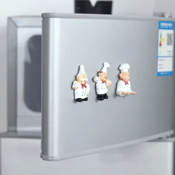 Magnetinio Šaldytuvas Stick Animacinį Personažą Virėja, Šaldytuvas, Šaldytuvo Magnetas kūrybos 3d simbolių miela kolekcija apdaila