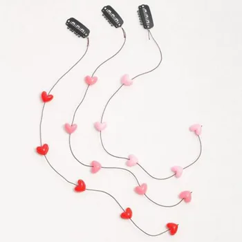 Naujas korėjos Mados Paprasta Perlų Karoliukai Nematomas Hairclips Pora Širdies plaukų segtukai Geometrinis Hairclips Moterų Vestuvių