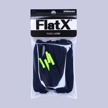 FlatX 8mm Gylio Juoda/ Neoninė Žalia Metalo Patarimai Batraiščių Aukštos Kokybės profesionalią Sneaker Raišteliais Batraištis Lacet