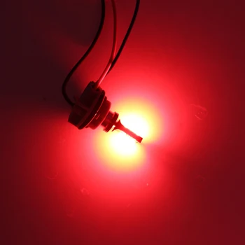 2vnt Raudona Super Šviesus 1157 BA15D 3030 12SMD LED Lemputės Automobilio Posūkio Signalo Žibintai Auto Stabdžių Žibintas Taillights12V