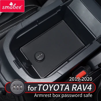 Tinka Toyota RAV4 2019 2020 2021 Porankiu Dėžutės Slaptažodį Saugų Priedai Saugojimo ABS/Odos Privatumo Apsauga