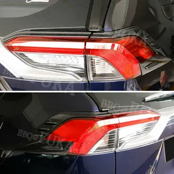 Toyota RAV4 2019 2020 m. Anglies Pluošto Stiliaus Automobilio Galiniai Šviesos Lempos Dangtelio Apdaila 4x
