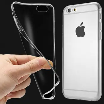 Silicio Minkštos TPU Case For iPhone 7 8 Plus X XS Max XR 11 Pro Skaidrų Case For iPhone 5 5S SE 6 6s 8Plus 6sPlus 7Plus Dangtis