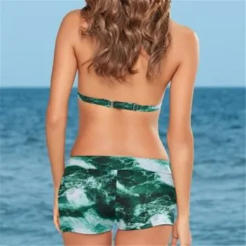 Europos ir Amerikos Stiliaus Moterų Bikini Komplektas 2019 Naujas Vasaros maudymosi kostiumėlį Ponios Gėlių Spausdinti Maudymosi Kostiumas Seksualus maudymosi Kostiumėliai Paplūdimio