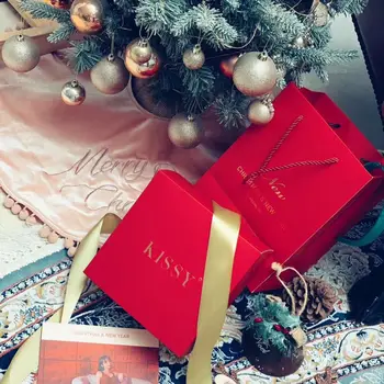 Autentiškas Kissy Rukikiss Naujus Apatinius Naują Kalėdų Stiliaus Raudonos spalvos, be Plieno Žiedas Susirinko Raudona Liemenėlė Rinkinys