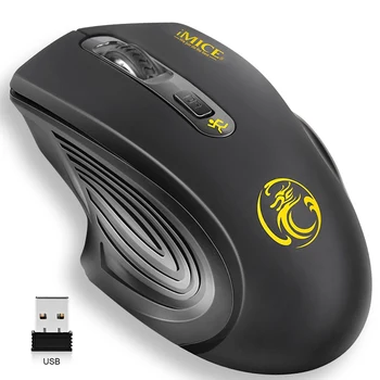 USB Belaidės Pelės 2000DPI USB 2.0 Imtuvas Optinė Kompiuterio Pelė 2,4 GHz Ergonomiškas Pelės, Nešiojamas KOMPIUTERIO, Garso Silent Mouse