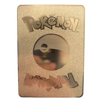 Pokemon VMax Dracaufire Kortelę, Spindi Aukso Metalo Prekyba Gaisro kvėpavimo Drakonas Žaidimas Etiketės Komandos Kovą Carte Serija Vaikų Žaislas