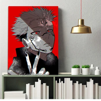 Šiuolaikinės Spaudinių Ryomen Sukuna Anime Plakatai Džiudžiutsu Kaisen Drobės Tapybos Sienos Menas Nuotraukas Gyvenamojo Kambario, Apdaila, Namų Dekoro