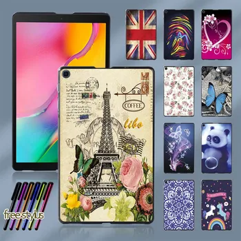 Patvaraus Plastiko Naujas Tablet Case for Samsung Galaxy Tab 8.0 (2019 M.) T290 T295 Sena Vaizdo Modelio Slim Atgal Byloje + Nemokamas Stylus