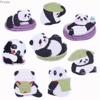 Prajna Animacinių Filmų Mielas Panda Pleistras Išsiuvinėti Pleistrai Drabužių Geležies Lopai Drabužius Ženklelio Lipdukai, Juostelės Priedų