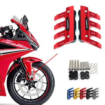 Su Logotipu, Honda CBR400R CBR 400R Motociklo Mudguard Priekinės Šakės Raštas Guard Priekinio Sparno Anti-rudenį Slankiklį Priedai