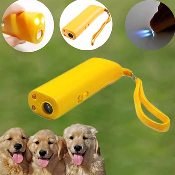 3 1. Pet Dog Repeller Stabdžių Loti Sustabdyti Žievės treniruoklis Treneris LED Ultragarsinis Anti Loti Ultragarso Be Baterijos