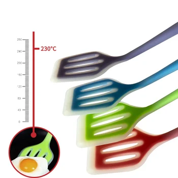 Teyaao Silikono mentele Aukštai temperatūrai atsparia kepimo mentele Virtuvės mentele įrankis