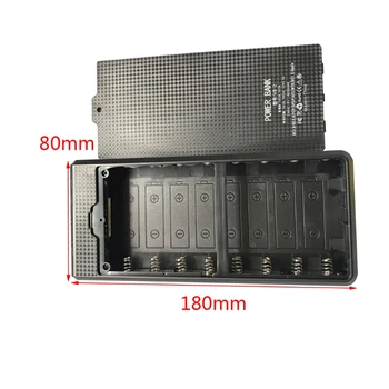 Patvarus Nuimamas QC3.0 USB LCD 8x18650 Baterija Atveju PowerBank Shell Mokestis Dėžutę