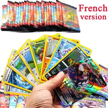 1 Pakuotėje 9 Vnt Pokemon Kortų Žaidimas prancūzų kalba STILIŲ DE COMBAT Stiprintuvas Surinkimo Dovana Vaikams Pokemon Vaikų Žaislai