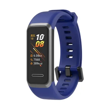 Silikono Dirželis ant Huawei Juosta 4 Watchband Riešo Juostos apyrankę de montre Minkštas correa de reloj de silicona bande