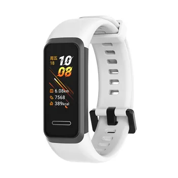 Silikono Dirželis ant Huawei Juosta 4 Watchband Riešo Juostos apyrankę de montre Minkštas correa de reloj de silicona bande