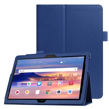 Smart Atveju, Huawei MediaPad T5 10 Tabletė dangtelį, Apversti Stovėti pu Odos Huawei MediaPad T5 10.1