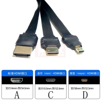 FPV HDMI suderinamus 90 laipsnių adapteris, 5cm silikono mova apsaugoti FPC juostelės plokščias HDMI kabelis, tarpai 20 pin plug jungtis