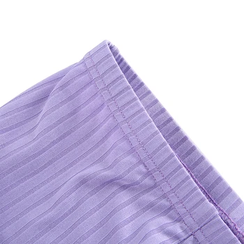 Y2K Estetinės Briaunoti Megzti Flare Kelnės Moterims Plonas Aukštos Juosmens Ilgos Kelnės Laides Violetinė Sweatpants 90-ųjų Moterų Vintage Drabužių